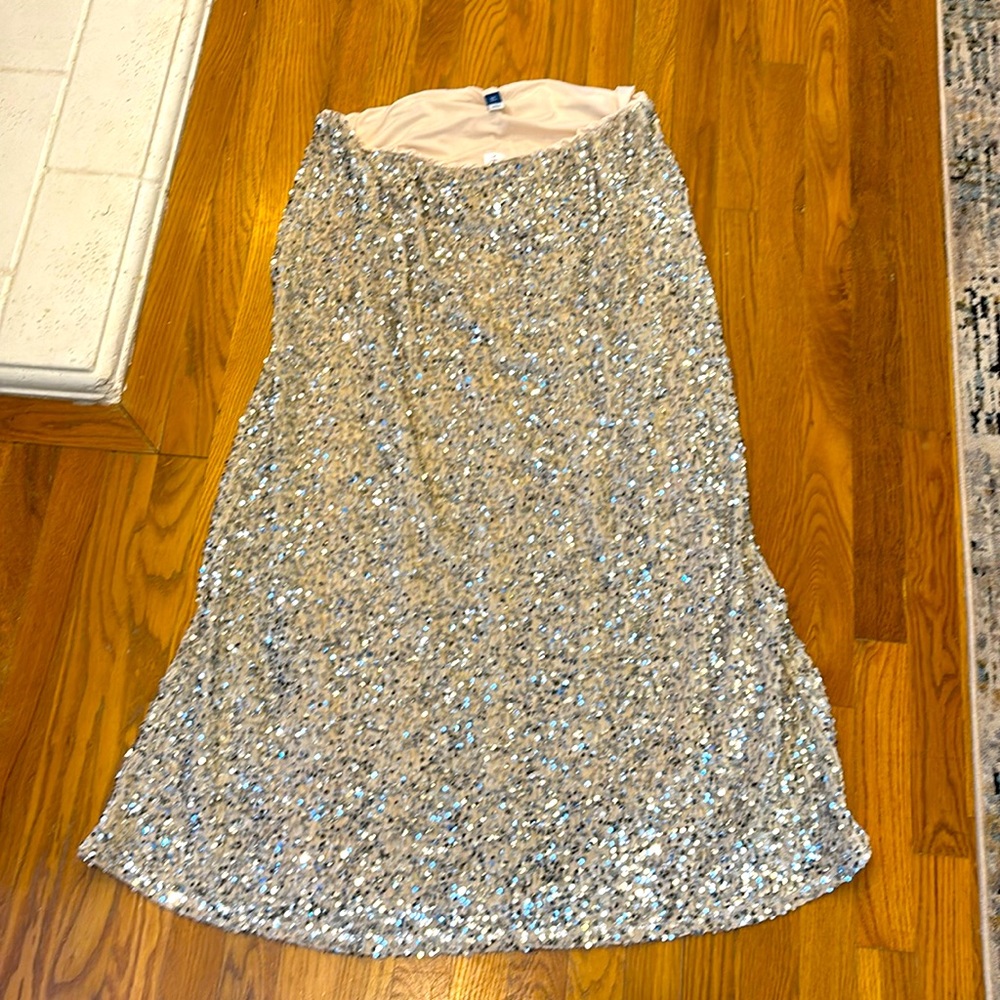 Old Navy Long sequin skirt
